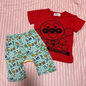 アンパンマン　Tシャツ90 パンツ95 上下セット