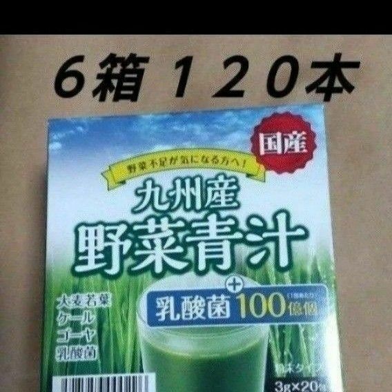 野菜青汁 ６箱 １２０包 乳酸菌 大麦若葉 青汁