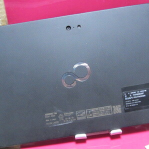 ジャンク fujitsu arrows tab q506 ram:4gb hd:64gb タブレット windows10 黒 初期化済み 18-6424の画像3