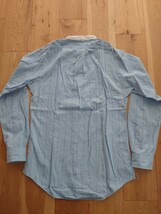 美品 試着のみ ポロ ラルフローレン バンドカラーシャツ POSTBOY ブルーストライプ コットン Polo Ralph Lauren bandcollar Shirt サイズS_画像5