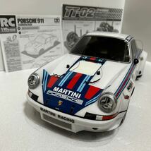 タミヤ　TT-02シャーシ　1/10スケールPORSCHEポルシェ911CARRERA RSR メカ付き、取説付き_画像1