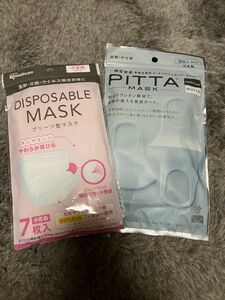 PITTA MASK ピッタマスク レギュラー　ホワイト、アイリスオーヤマ小さめ６枚