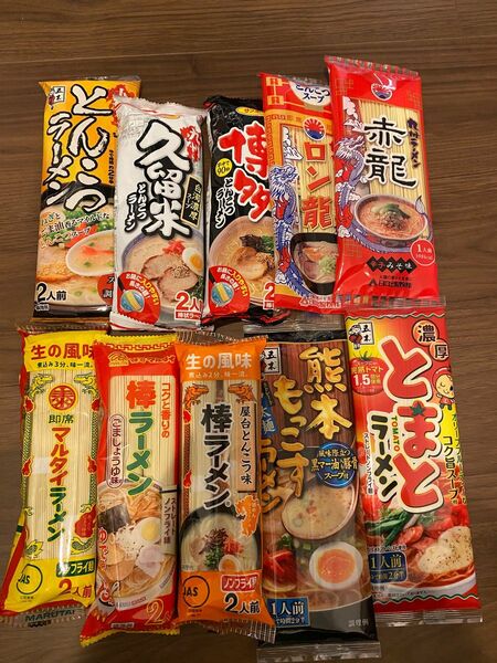 九州名産　九州特産　棒ラーメン10点セット　16人前 食品とんこつラーメン 博多