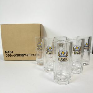 SAPPOROクラッシック380形 ワイドジョッキ／ビールジョッキ6個セット