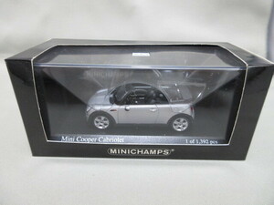 ★ミニチャンプス　PMA　1/43★MINI　COOPER　CABRIOLET　2004　ミニクーパー　カブリオレ　シルバー★