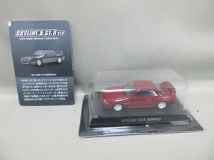 ★京商 1/64★日産スカイライン・GT-R NEO　ミニカーコレクション★SKYLINE GT-R　(BNR32) R32　赤系色★