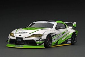 [ new goods unused goods!] ignition model 1/18 Toyota Supra (A90) LB-WORKS white / green IG2655