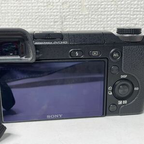 SONY ソニー α ミラーレス一眼カメラ NEX-6 ブラック ズームレンズ付き バッテリー 充電器付き 光学機器の画像4