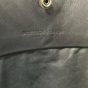 1円 ■極美品■ BOTTEGA VENETA ボッテガヴェネタ イントレチャート レザー ミラー付き トートバッグ ショルダーバッグ ブラック系の画像6