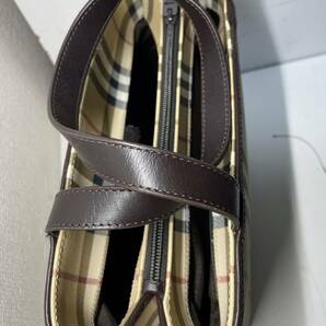 【新品 未使用】 BURBERRY バーバリー トートバッグ ノバチェック レザー キャンバス 型崩れなし 通勤 ビジネスの画像4