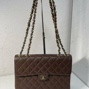 1円スタート 美品 CHANEL シャネル マトラッセ チェーンショルダーバッグ ヴィンテージ ダブルフラップ ラムスキン 使用数回のみの画像2