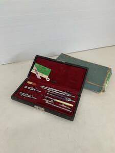 Ykikichi drafting instrument compass set Showa Retro 