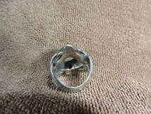 ヴィンテージ リング レディース指輪・M'S SILVER刻印有り・美品・宝石付き・12号・約13.30g_画像4
