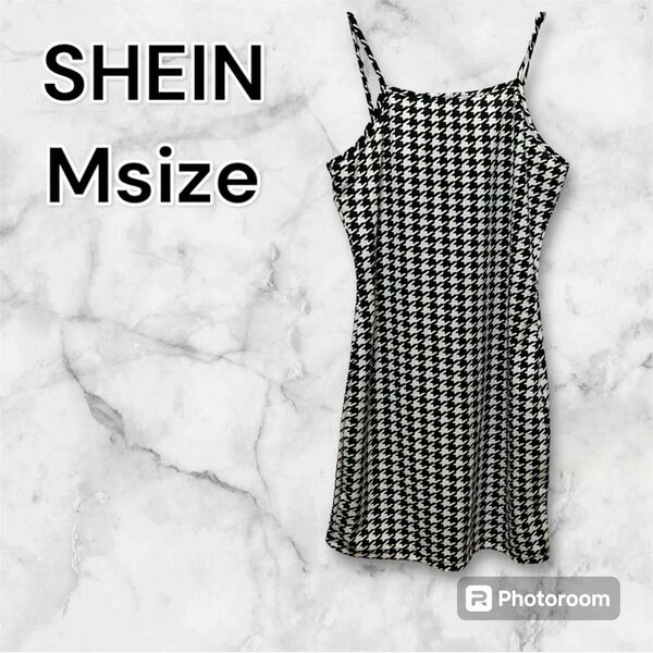 SHEIN キャミワンピ ワンピース キャミソール　千鳥格子