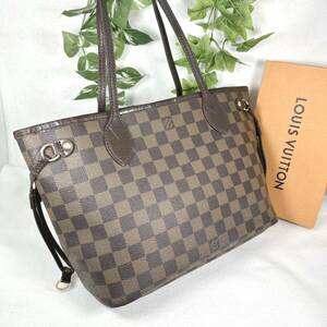 1円 ルイヴィトン LOUIS VUITTON ダミエ エベヌ ネヴァーフルPM トートバッグ 肩がけ N41359 シリアル MB2039