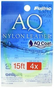 Fujino(フジノ) ライン AQ NYLON LEADER 15ft 蛍光イエロー F-14 4X