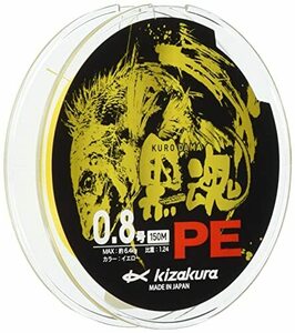 キザクラ(kizakura) ライン 黒魂PE 150m 0.8 08469