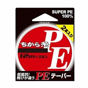 ヤマトヨテグス(Yamatoyo) PE チカラ糸 12m×2本 0.4-6号 オレンジ