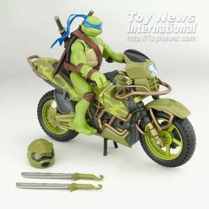 【レア】TMNT STUNT RIDER - LEONARDO / 検 プレイメイツ タートルズ ヒーマン DC マーベル アメトイ アメコミ バイク フィギュアの画像3