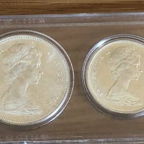 ◆MK074◆ CANADA カナダ 貨幣セット 1867-1967年 100年 記念 硬貨 1ドル 50セント 25セント 他 ６枚セットの画像2