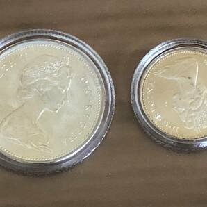 ◆MK074◆ CANADA カナダ 貨幣セット 1867-1967年 100年 記念 硬貨 1ドル 50セント 25セント 他 ６枚セットの画像3