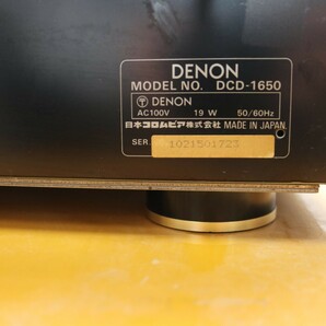 T6D0406 DENON/デノン CDプレーヤー DCD-1650 COMPACT DISC PLAYER CDデッキ 音響機器 オーディオの画像6