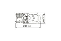 RG レーシングギア CSP LEDバルブ T10 6000K 白色光 70lm ポジション/ナンバー用 フレアワゴン MM21S H24.6～H25.3_画像2