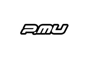 Project Mu プロジェクトミュー オリジナルステッカー P.MU ヌキ文字 ブラック 30×130mm ST-PMU01B