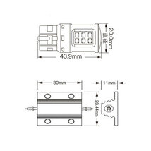 RG レーシングギア LEDストップ＆テールバルブ T20ダブル＆抵抗ユニットセット ストップ用 アルティス SXV20N SXV25N H12.3～H13.8_画像2