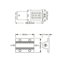 RG レーシングギア LEDストップ＆テールバルブ S25ダブル＆抵抗ユニットセット ストップ用 サンバートラック TT1 TT2 H13.5～H14.8_画像2