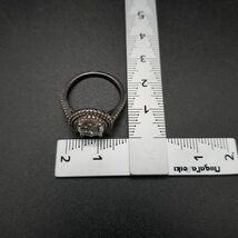 ビンテージ リング 指輪 925 シルバー カラーストーンアールデコ 刻印 スターリング 昭和レトロ YSF7_画像8