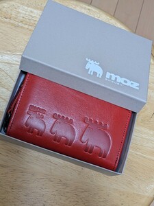 ◆◇◆ 【新品・生産終了】moz モズ 二つ折り財布 商品番号 moz-86081（レッド色）◆◇◆