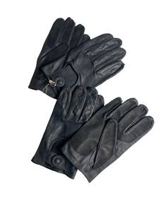 2.8 ten thousand / sale reality goods!MEROLA Rome. ..me roller . work ultimate soft napa leather driving gloves earth ton Martin .8,5)L/ for man black 