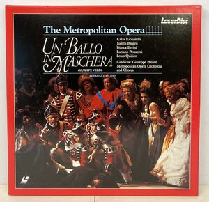 (LD-574) VERDI: UN BALLO IN MASCHERA ヴェルディ：歌劇「仮面舞踏会」全三幕/ 台本 アントニオ・ソンマ/ SM138-0066