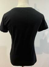 モンクレール MONCLER 半袖Tシャツ黒レディースSペイント加工 トップス直営店購入タグあり_画像5