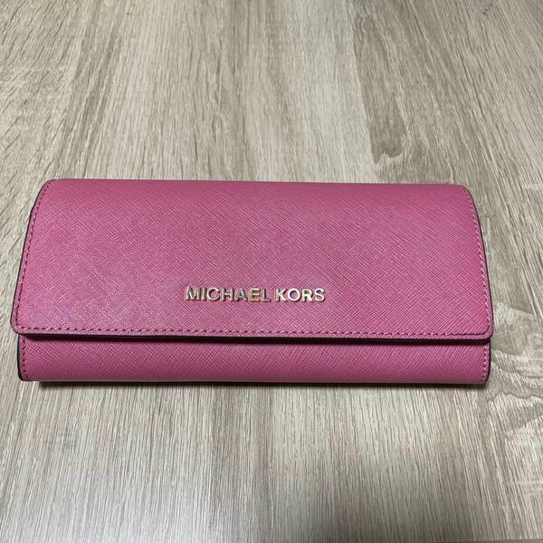 【24時間以内発送】MICHALE KORS マイケルコース 長財布　ピンク