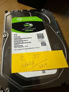 SEAGATE ST2000DM005 2TB 3.5インチ HDD【使用時間2619H】