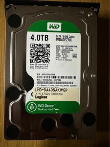 【使用時間1169時間】Western Digital WD 4TB HDD WD40EZRX