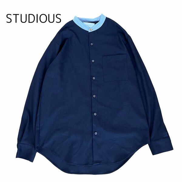 【STUDIOUS】バンドカラーシャツ