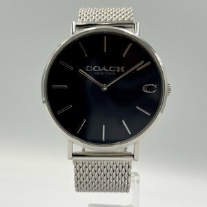 COACH CA.124.2.14.1575 腕時計＜小物＞コーチ ブラック文字盤 ラウンド クォーツ 動作品 ブランド