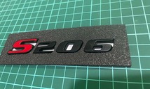 S206 リア エンブレム ステッカー スバル インプレッサ WRX STI マットブラック_画像3