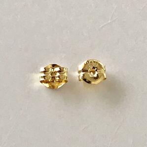 K18ピアス キャッチ K18キャッチ 地金タイプ 小 1ペア ピアスキャッチの画像2