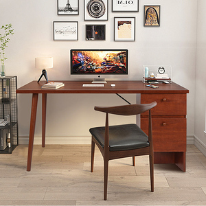 [ natural ] computer desk drawer attaching computer desk wooden sewing machine pcs study desk writing desk . a little over desk E538