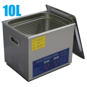 超音波洗浄器 10L デジタル ヒーター/タイマー付き 業務用クリーナー洗浄機 排水ホース付き E053の画像1