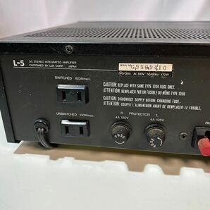 【#tn】【通電○】アンプ LUXMAN L-5 音響機器 プリメインアンプ ブラックの画像5