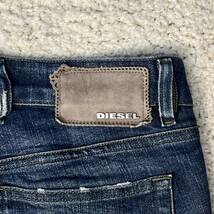 ★DIESEL★W28(L相当) ディーゼル ROKKA レギュラー ストレート レディース ブルー ボタンフライ スタッズ ジーンズ ジーパン デニム P214_画像5