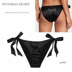 【新品】ヴィクトリアシークレット エンブロイダード サイドタイ チーキーショーツ Victoria's Secret 紐パン