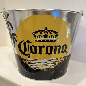 非売品　コロナビール　ブリキバケツ　CORONA 小物入れ ノベルティ 