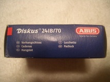 ABUS Diskus 241b/70 強靭ロック(鍵) ドイツ製 切断困難なので安心 新品未使用_画像10