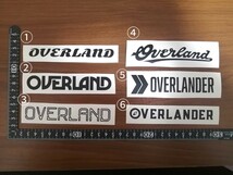 2枚 OVERLAND オーバーランド カッティング ステッカー マットブラック 山 マウンテン キャンプ　アウトドア OVERLANDER オーバーランダー_画像1